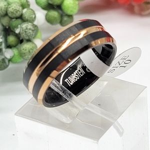 Quality Tungsten mens rings, wedding band 💍.